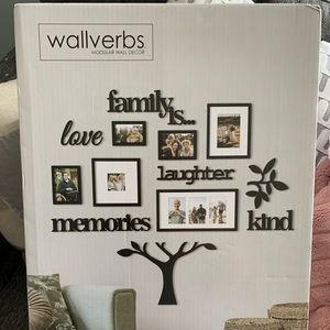 Wallverbs modular wall decor, black finish